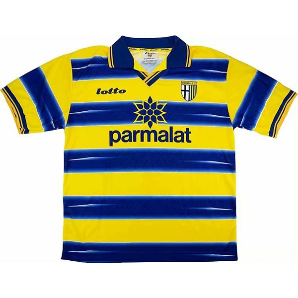 Maillot Football Parma Domicile Retro 1998 1999 Azul Jaune